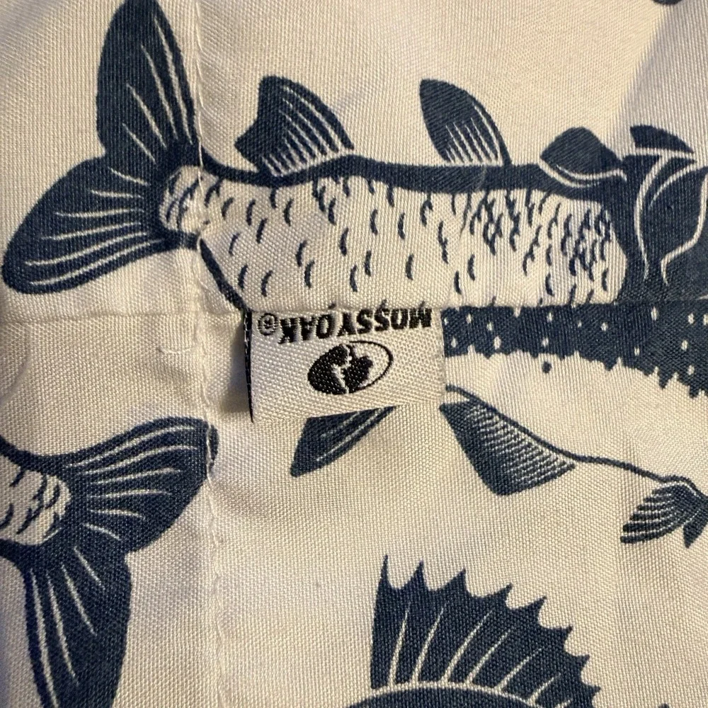 Mossy Oak‎ Fish Print Pillowcase Pair Fishing Lodge Cabin Bedding Set 20x40